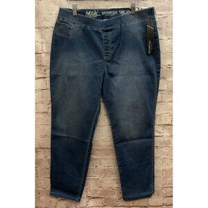 Sound/Style Womens Pull It On Jeggings Jeans Silk Denim Medium Wash Petite XL